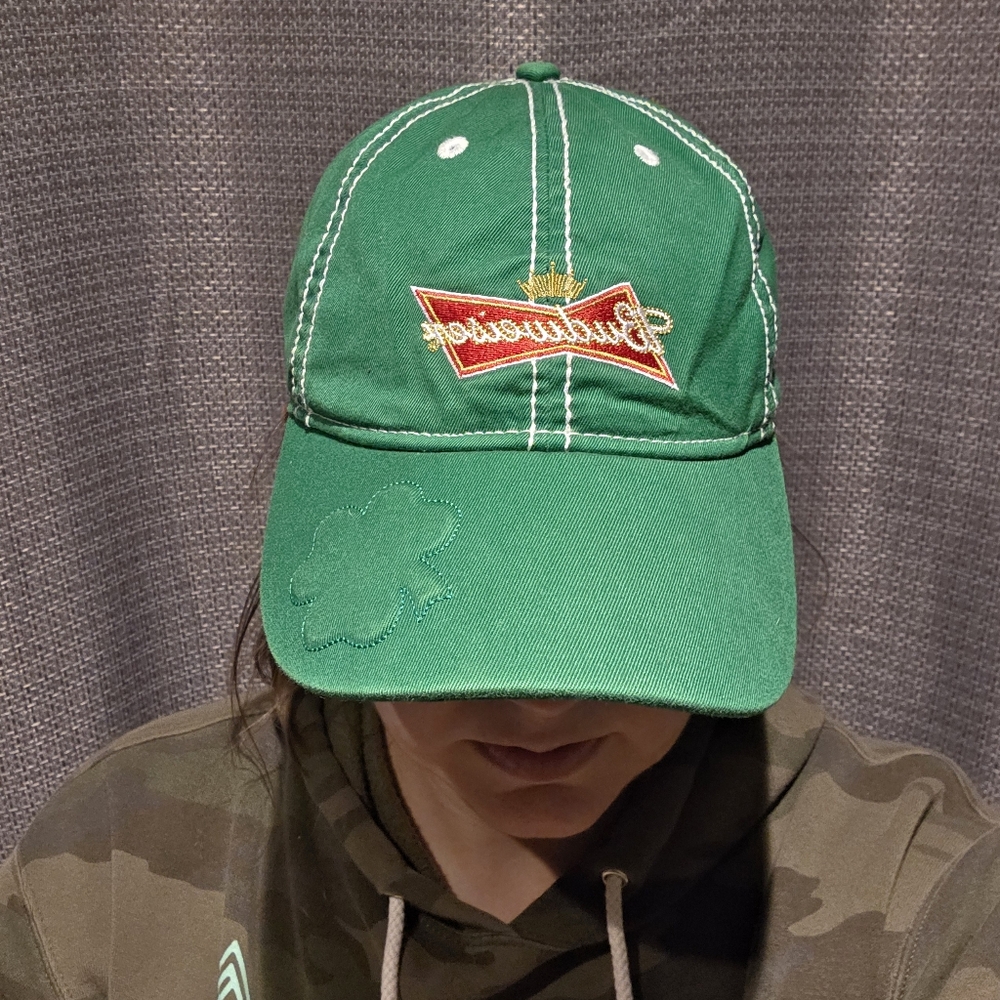 Budweiser Green St. Patty's day baseball cap.